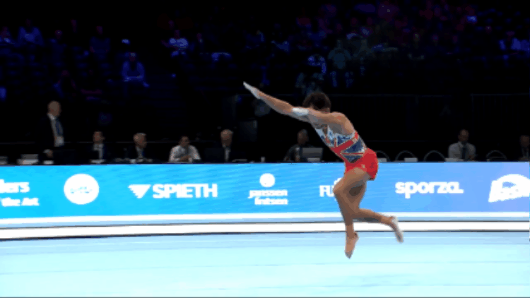 Jake Jarman Triple Twisting Double Back Layout from FIG