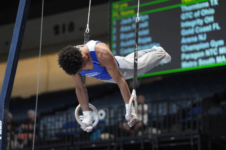 Straight Planche Still Rings Men's Gymnastics
